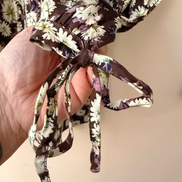 Easel NWOT New Without Tags Floral Long Sleeve Tunic Top, size M, Mauve Purple - Picture 8 of 10